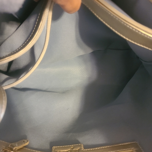 Libby Edelman denim with silver sparkles bag and wristlet, Very Pretty! - Picture 6 of 8
